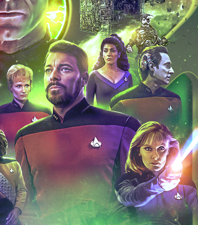 borg Digital Art  digital painting retouching  Star Trek