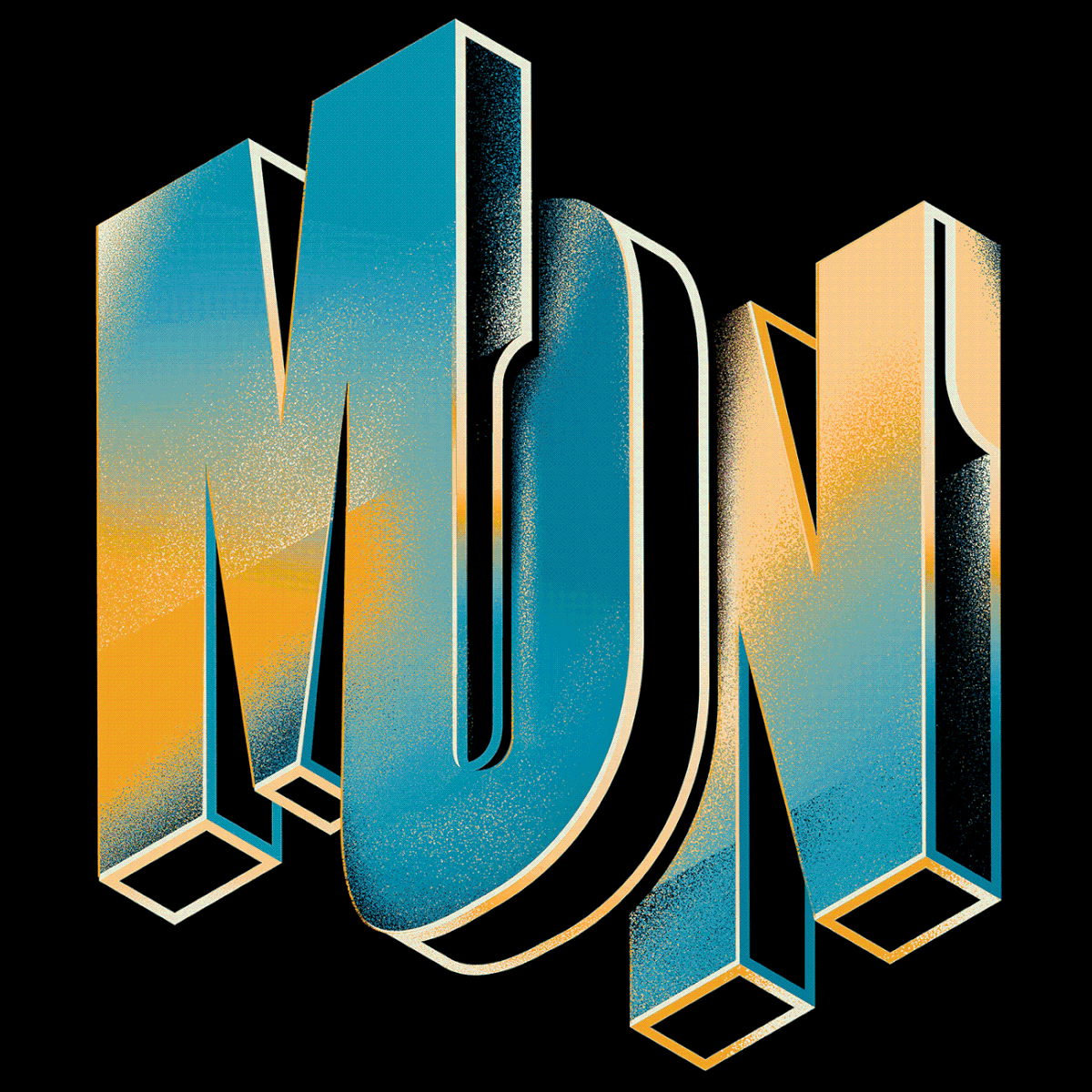 color Create design experiment lettering letters linework texture type weekdays