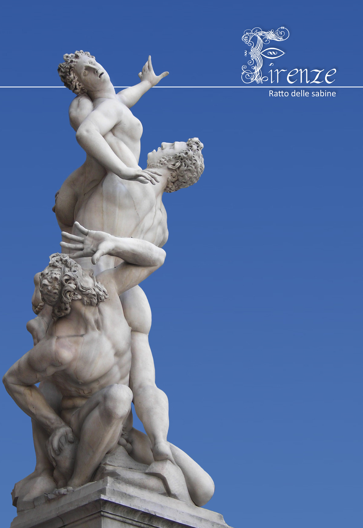 postcard Florence Italy Alessandro occhipinti photo statues david Michelangelo ercole pirro polissena ratto sabine