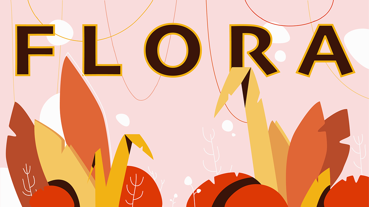 background graphic design  ILLUSTRATION  Flora color wallpaper