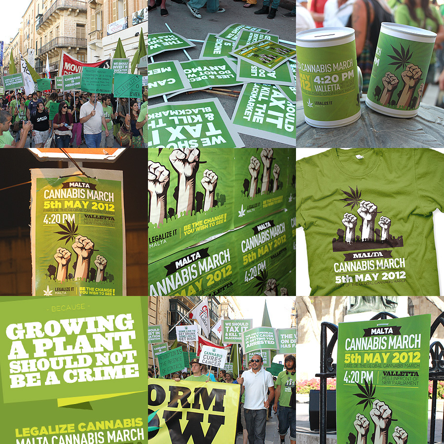 cannabis march revolution malta leaf marijuana protest fist poster Website