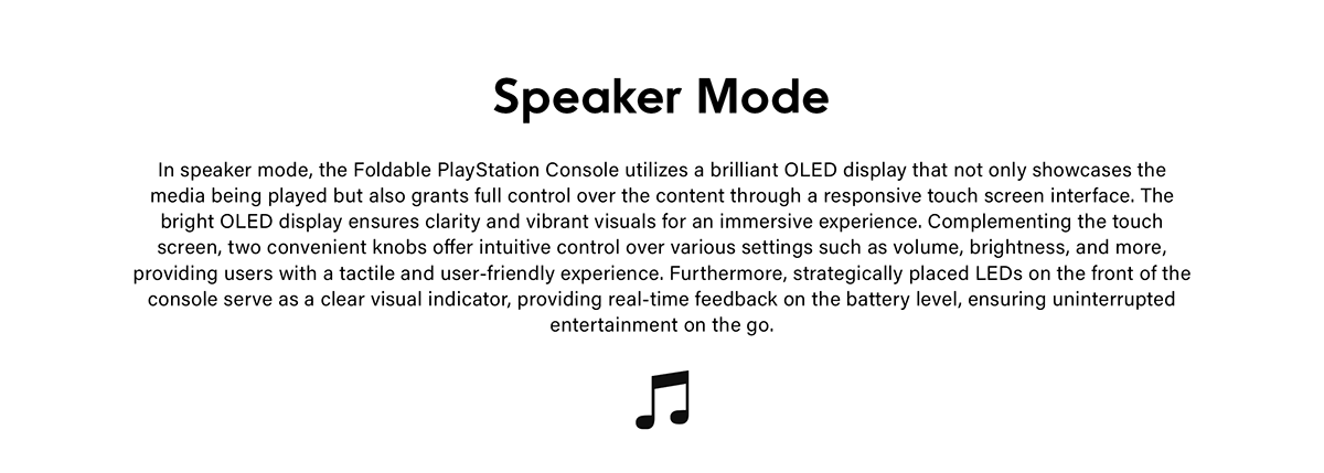 Sony playstation Gaming game design concept speaker music