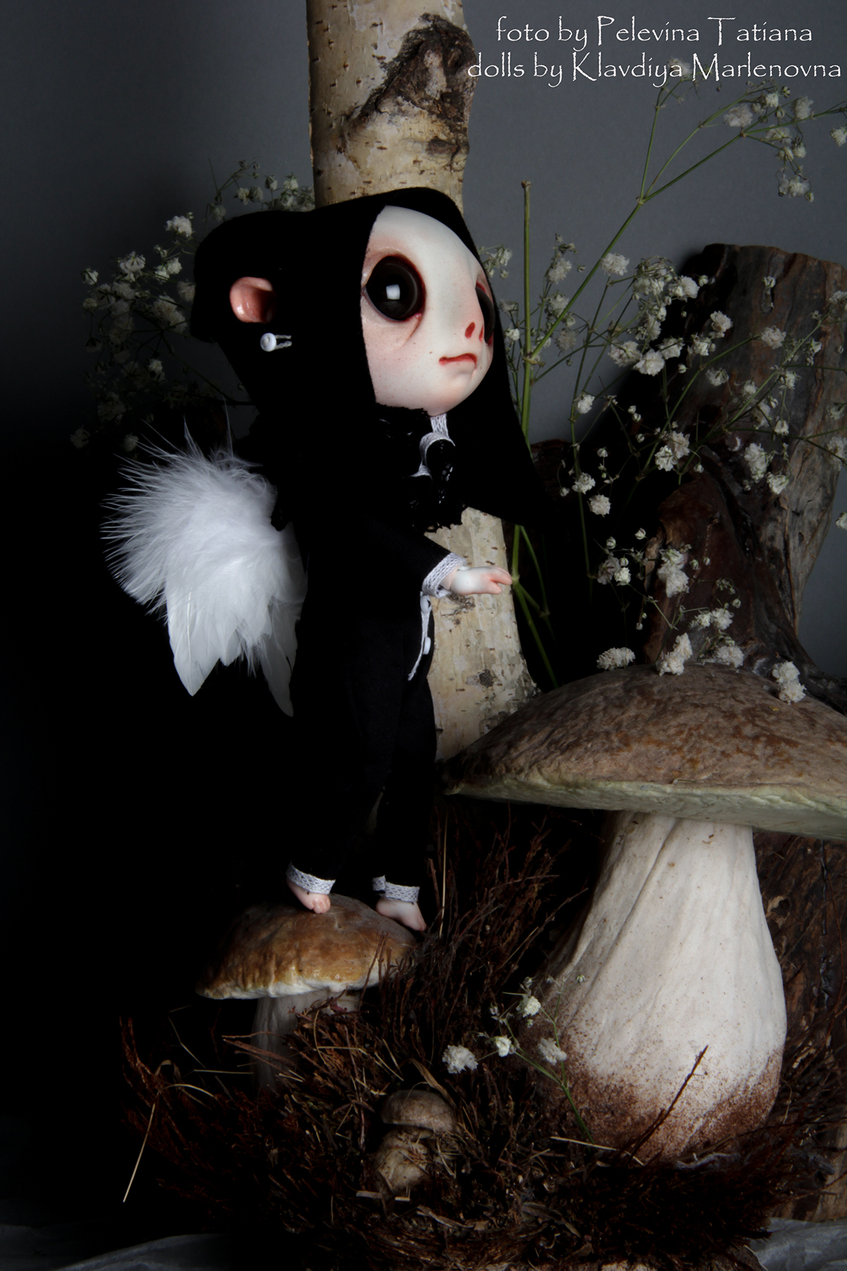 angel bjd death doll dolls polyurethane resin ANGELOFDEATH balljointeddoll beast hare handmade rabbit bunny cute