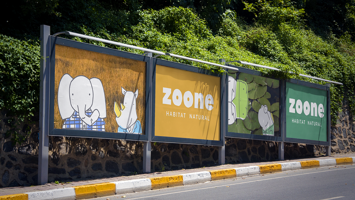 zoo animals stationary mockups