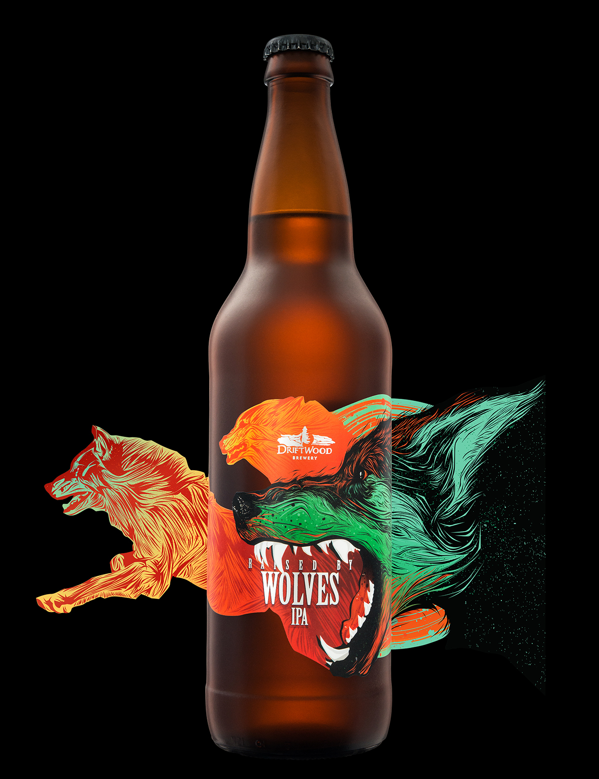 wolves raised by wolves beer craft beer BC Beer IPA wild beer vector