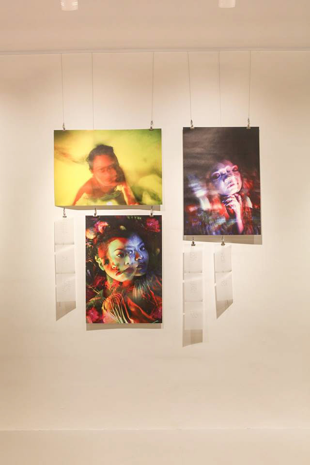 gallery museum Exhibition  Photography  experimental trippy Overlay psychedelic portrait self portrait