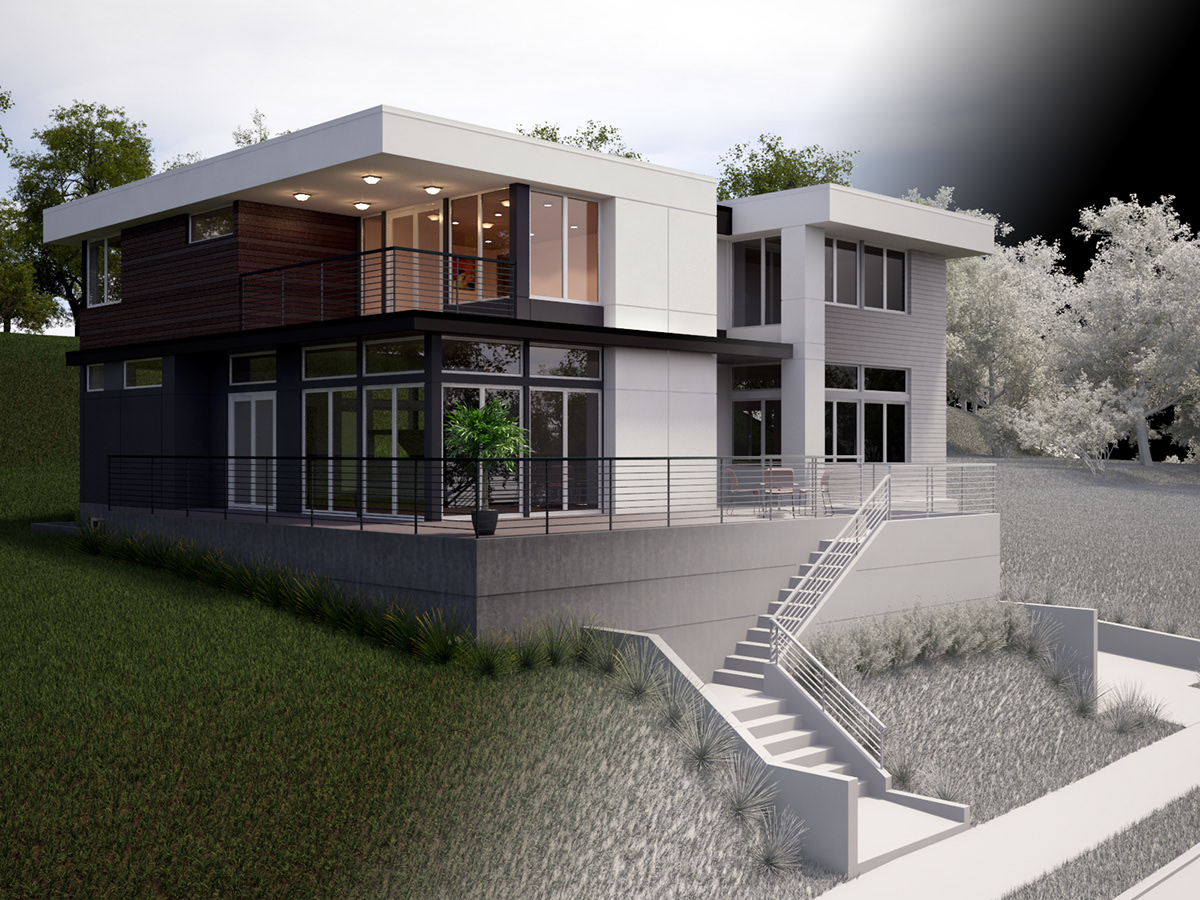Archivis 3dsmax house 3D visualization architectual visualization objects 3D Objects Renders vray buildings