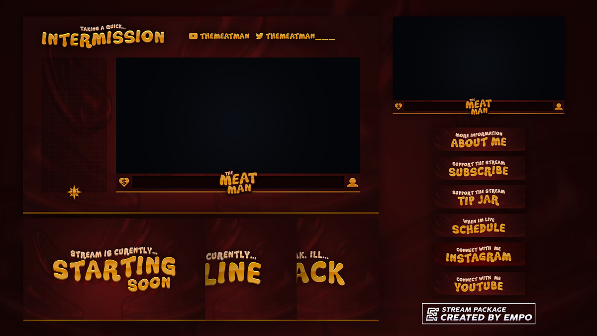 twich Twitch Overlays overlays stream package Streaming youtube
