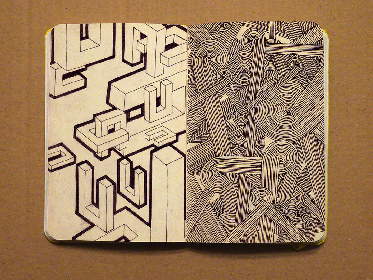 characters  pencil pen pattern texture sketch sketchbook moleskine Black&white optical pencil