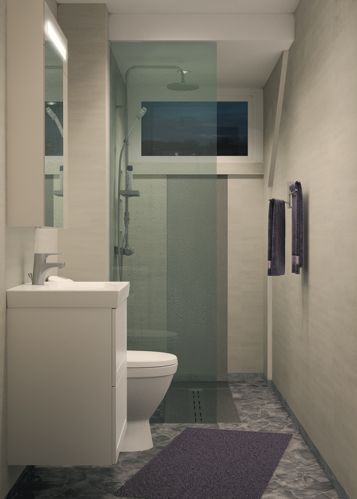 bathroom CGI Interior SHOWER