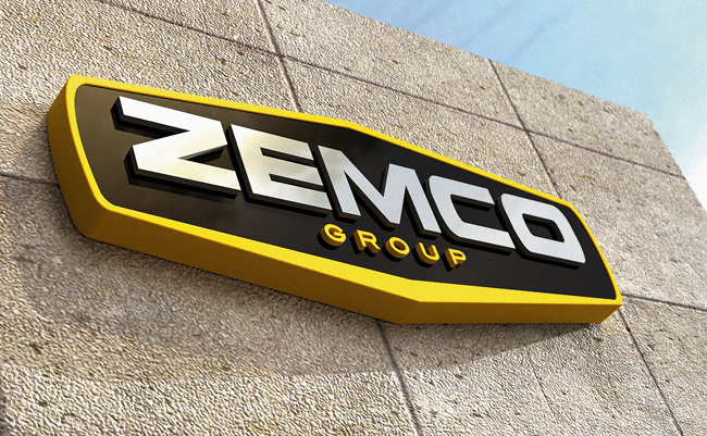 zemco group zemco identity logo industrial Signage sign Vehicle corporate cyprus Mike Milne milne mike design2brand