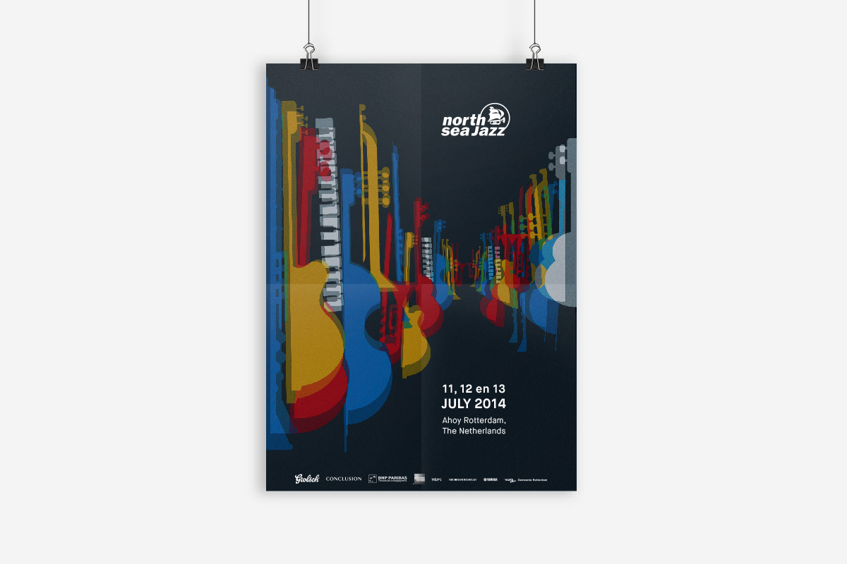 north sea jazz poster festival icons dancing movement