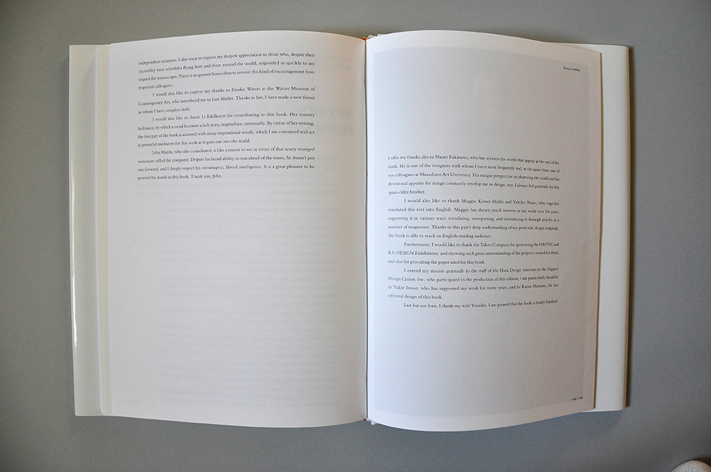 Void Kenya Hara book design book print paper White