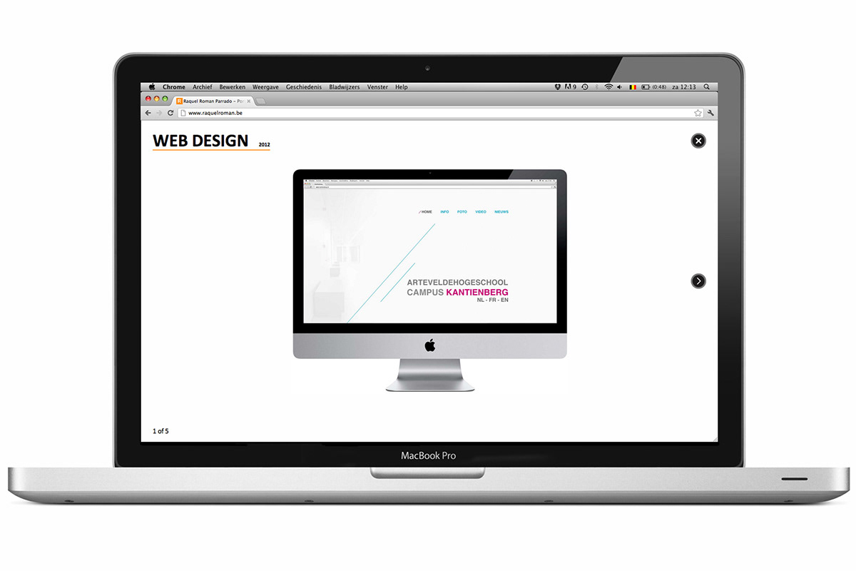 portfolio Website user interface Webdesign minimalistic orange black & white url