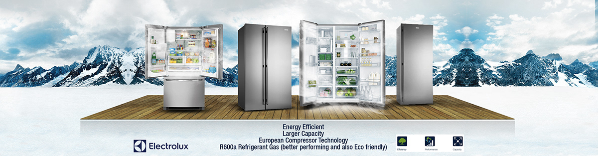 electrolux refregerator pitch ice indoor