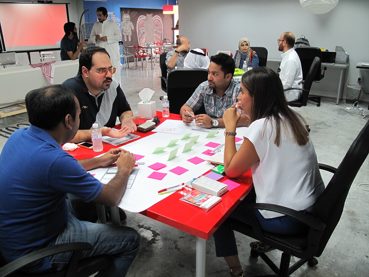 Designthinkersq8 nuqat 2014 design thinking startups Kuwait sirdab lab