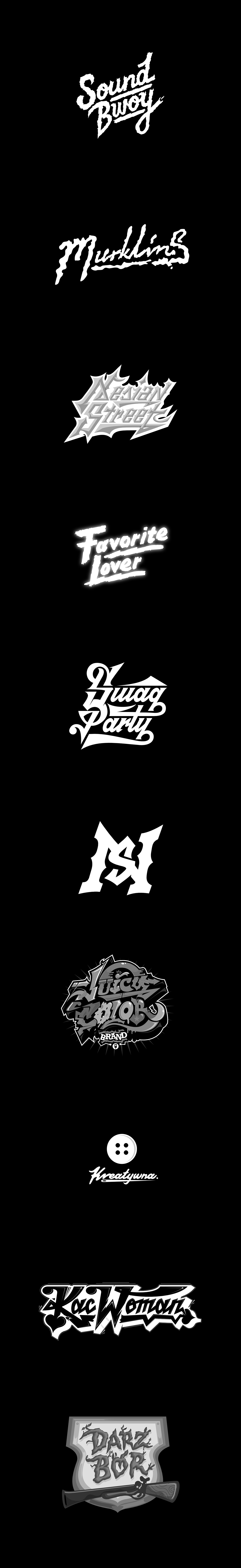 Filip Komorowski typografia type crazy letters logotyp Logotype typography   vector visual identity