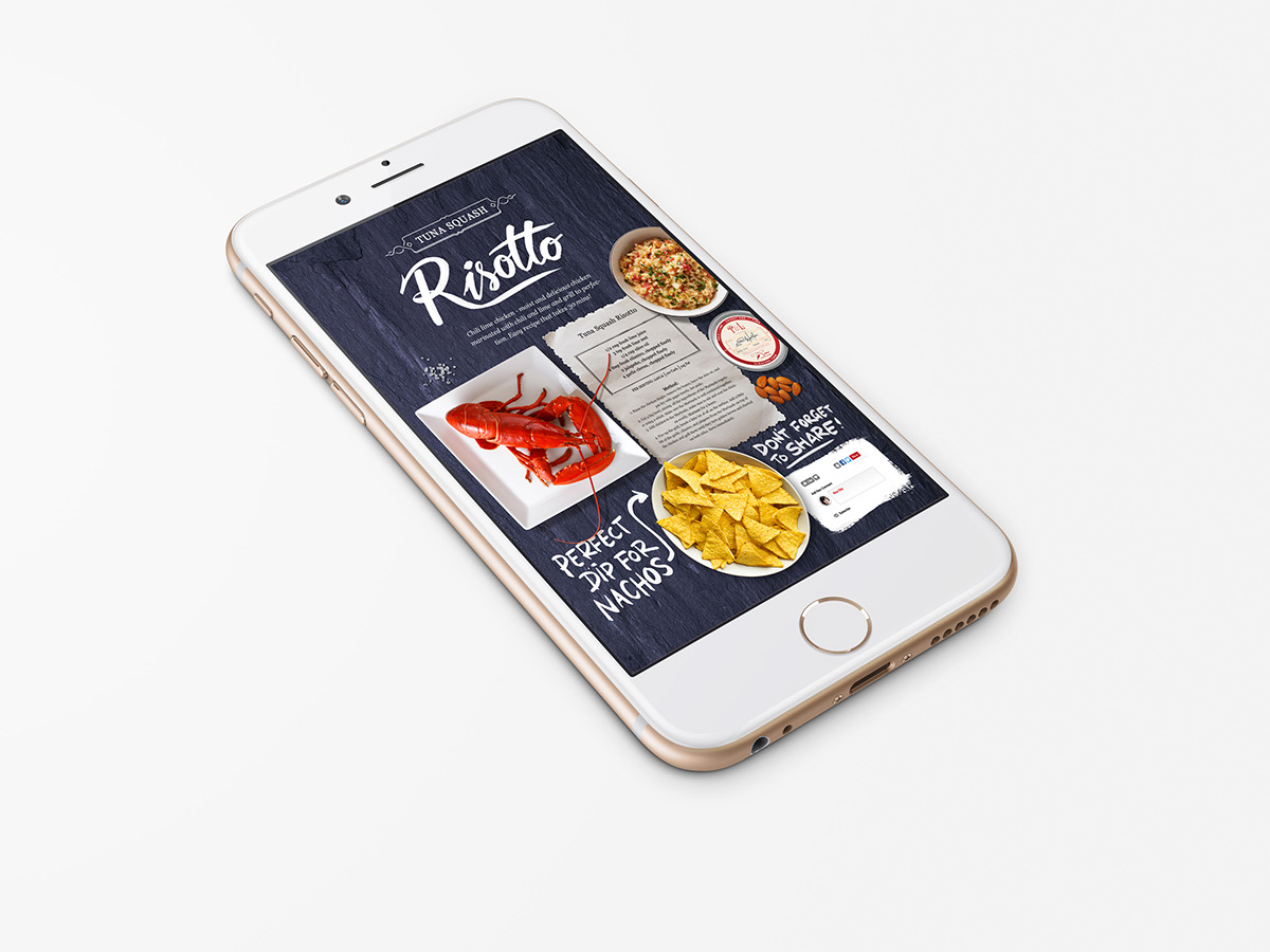 Enjoy food website Mobile app
