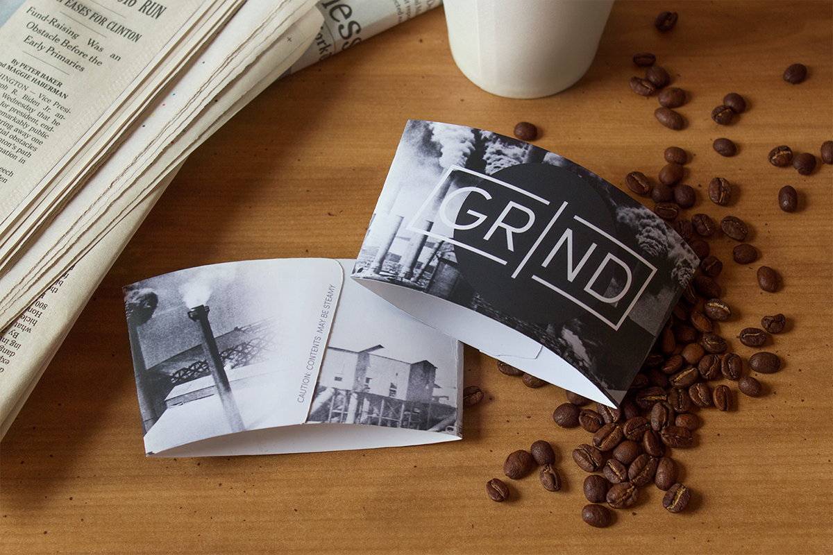 Coffee logo identity system collage Digital Collage