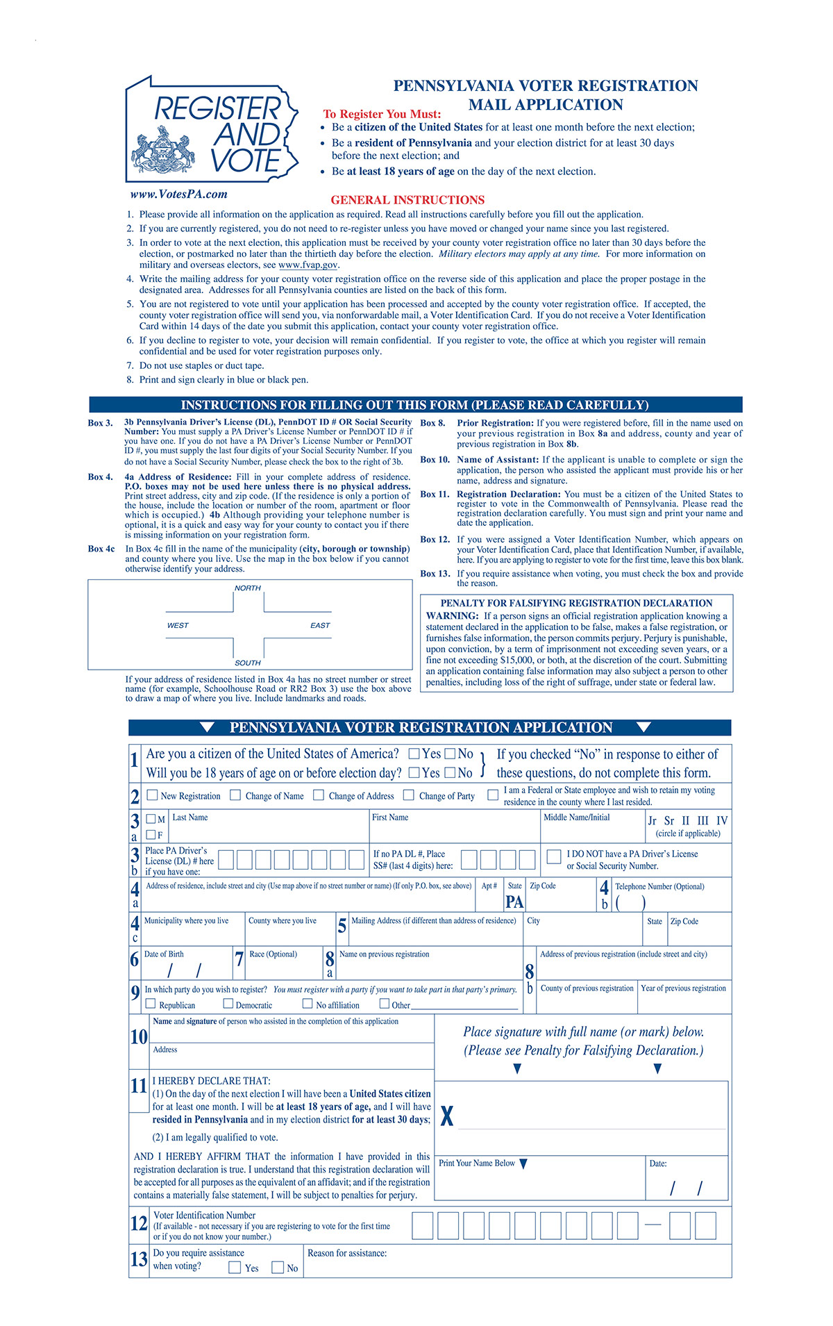 voter form Service design Form