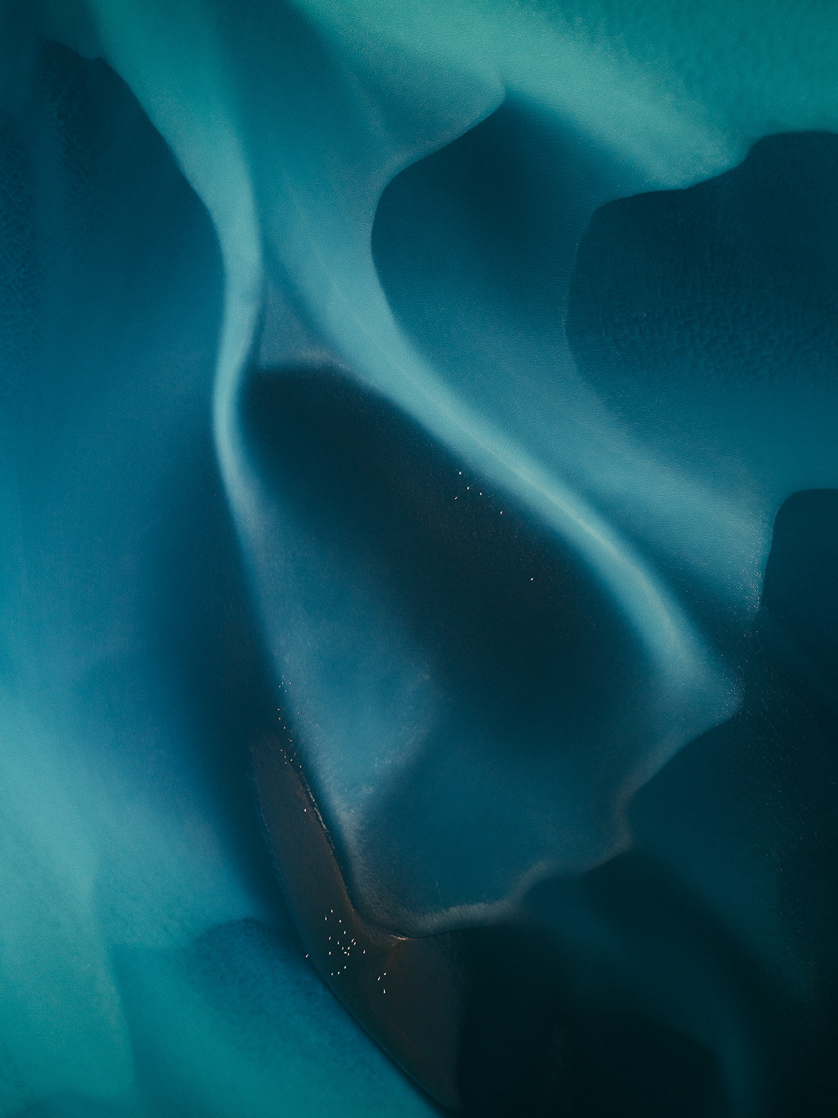 Glacier River River Veines iceland abstract Aerial Aerial Photography flow river water glacier