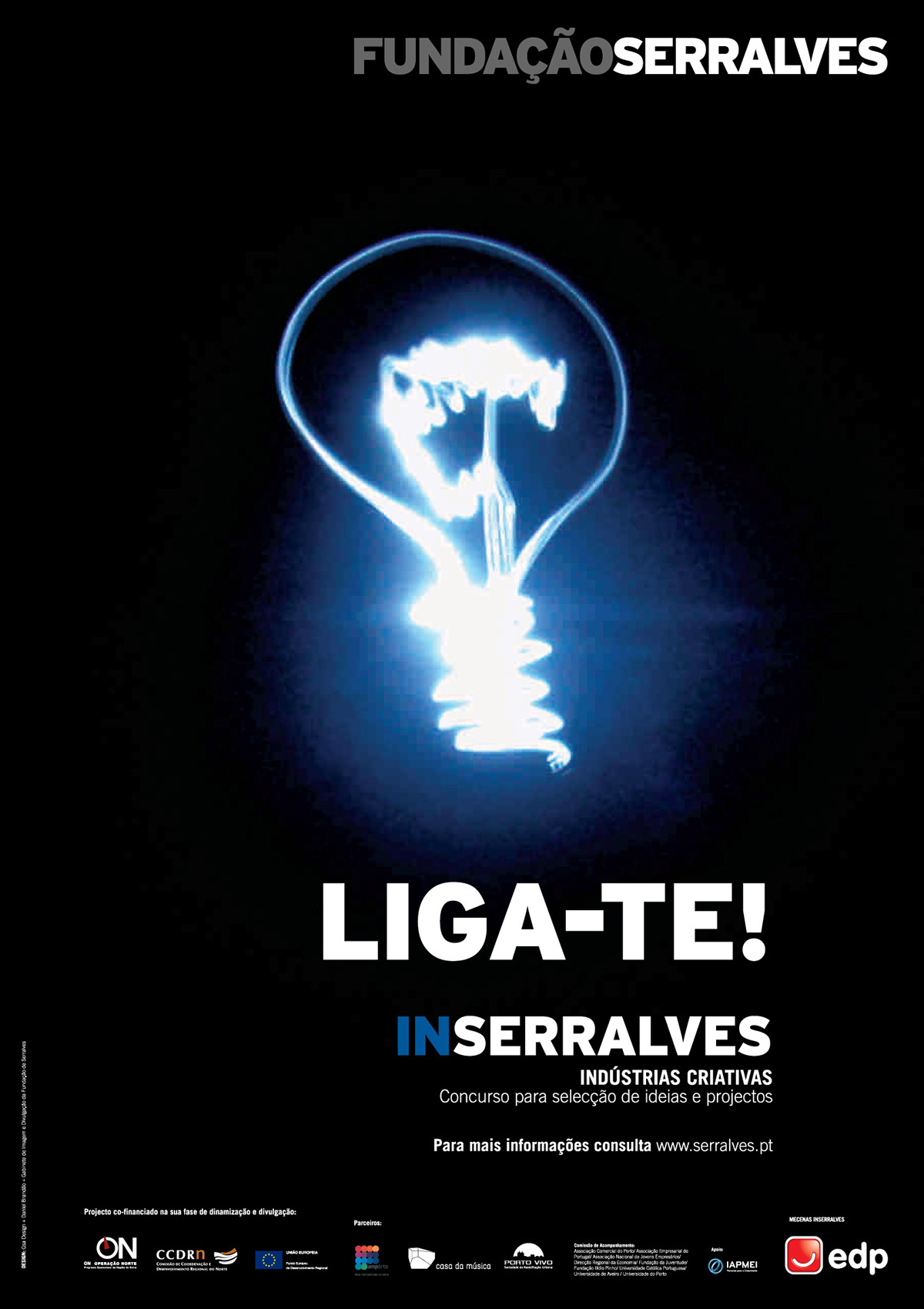 InSerralves Serralves creative industries Incubator light painting poster identity