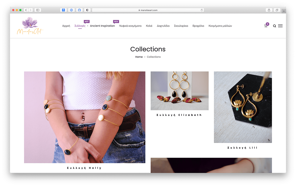 Ecommerce Jewelries Website