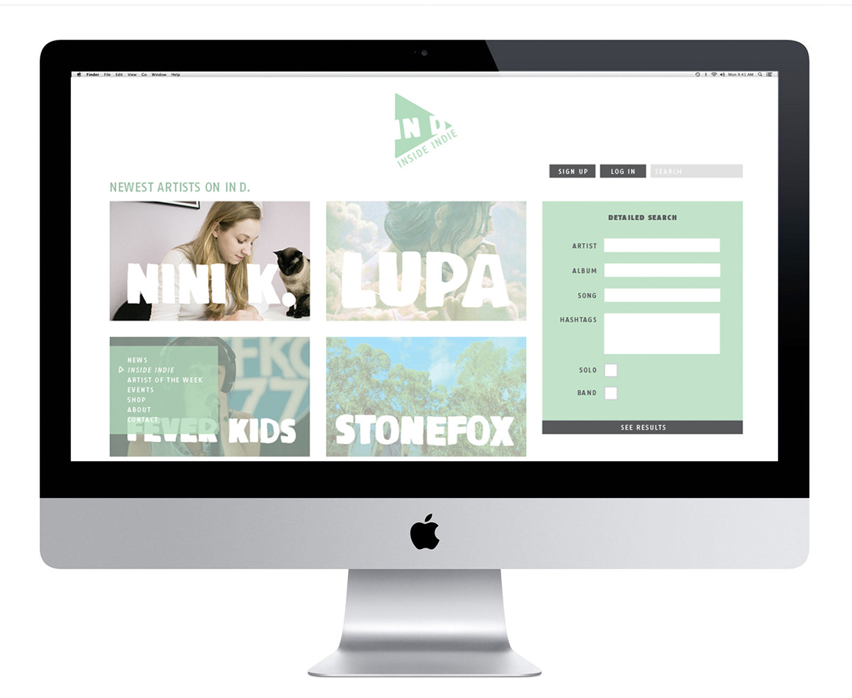 indie Platform online Website cd Corporate Design identity brand