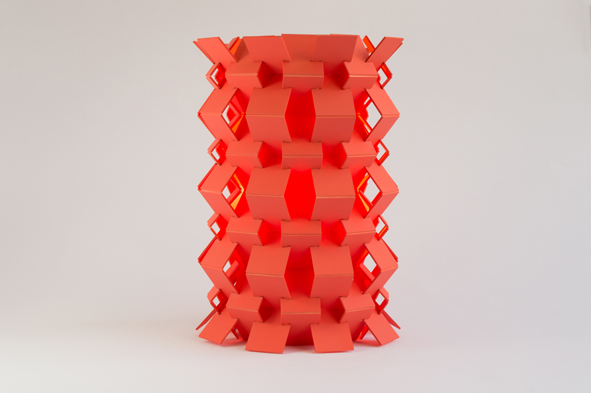 lamparas Lamp light handmade industrial design  origami design pattern design  product design 