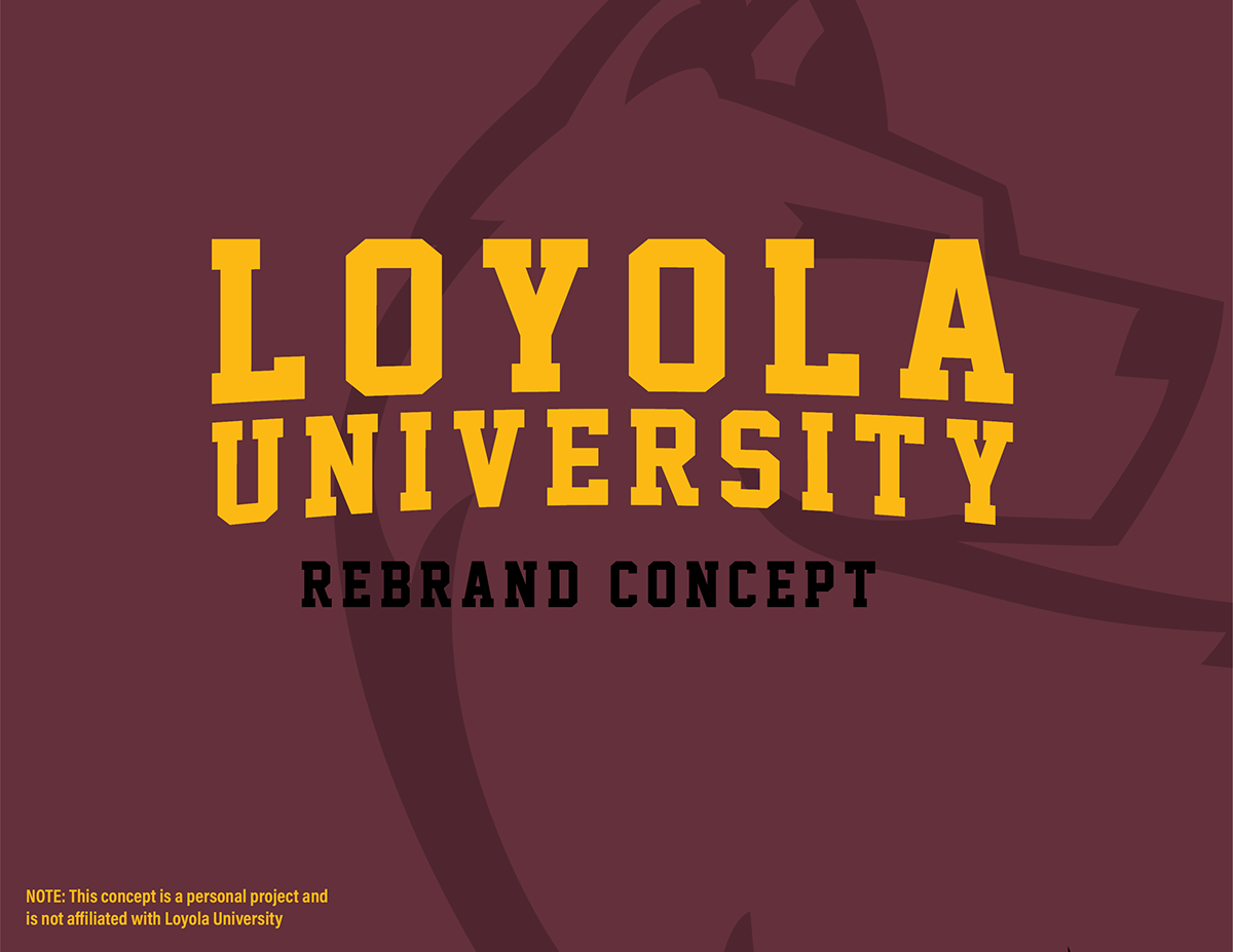 concept Logo Design logos Loyola Loyola Chicago Rebrand rebrand project