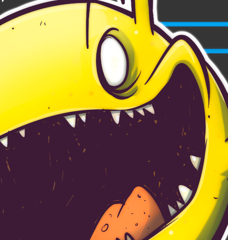 Pacman tribute Nintendo redesign Character