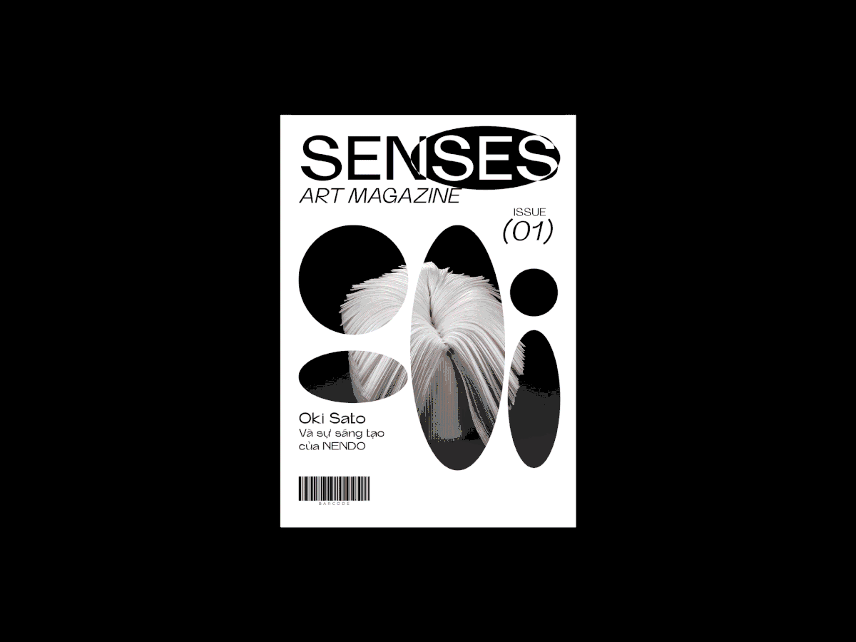 art design Layout magazine Magazine Cover Magazine design magazine layout print design  senses typography  