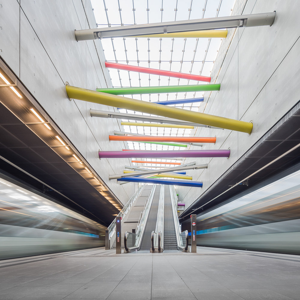 architecture metro subway trains underground