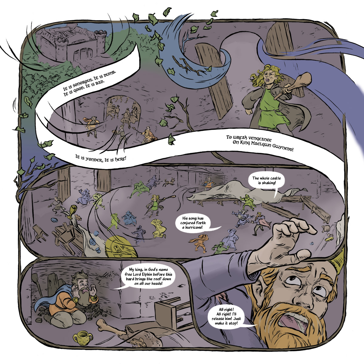 comic folktale digital colouring inking Graphic Novel