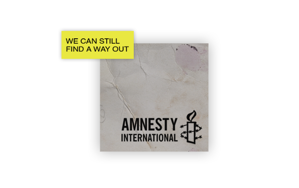 amnesty human rights sand War hate print craft Cannes maze International landaburu 3D craft print