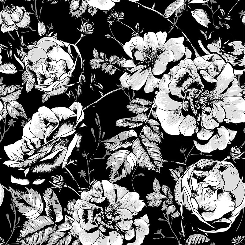 floral wallpaper print rose spring ornament flower vector summer texture vintage background seamless pattern textile