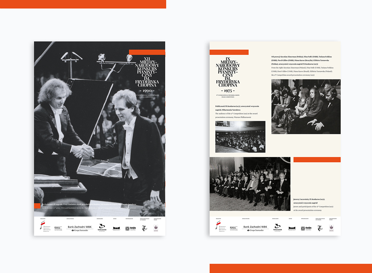 Exhibition  Chopin Layout visual identity logo history poster muzeum museum minimal Piano Competition typo