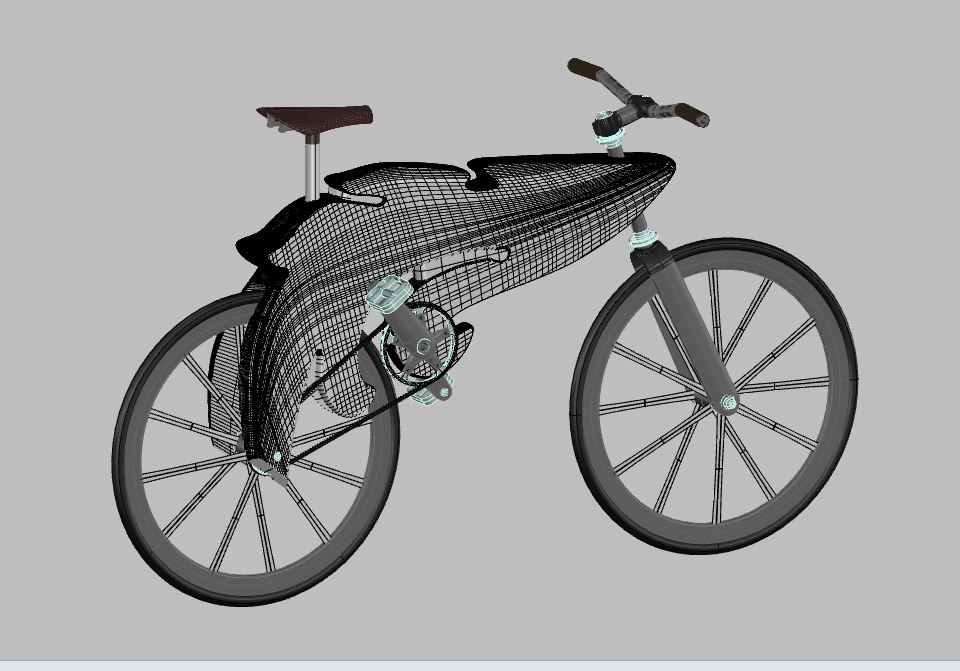 Bike Bicycle product Nature concept art leaf 3D modeling sketch