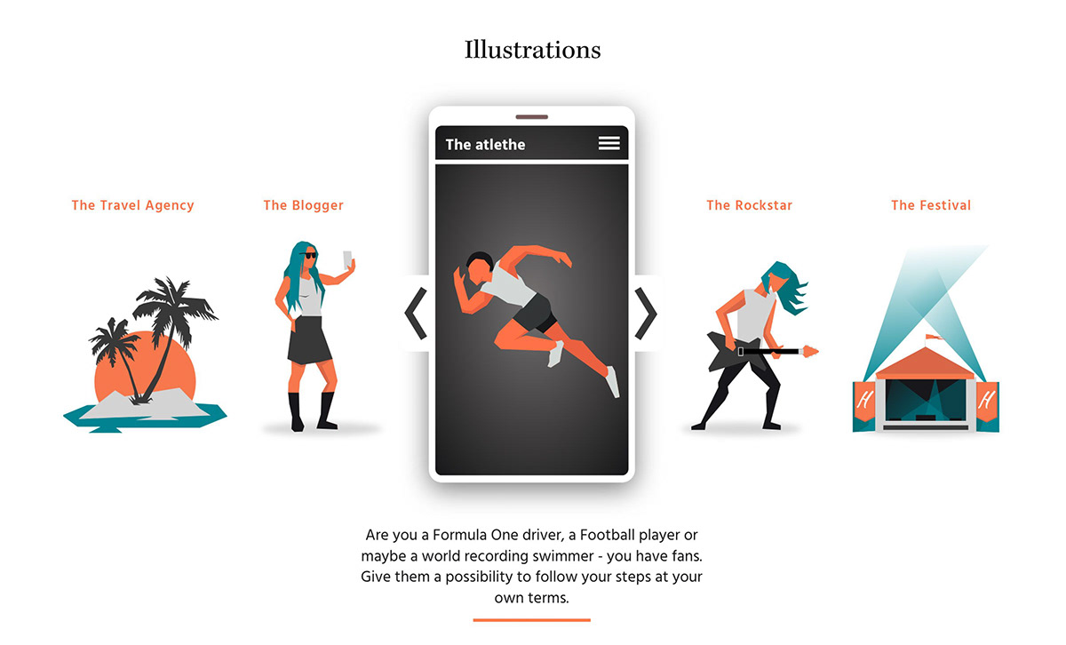 Adobe Portfolio illustrations Webdesign UI