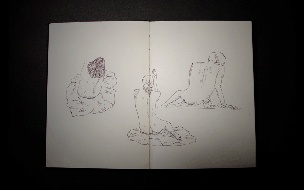 sketch sketches illustrations ink pen sketchbook