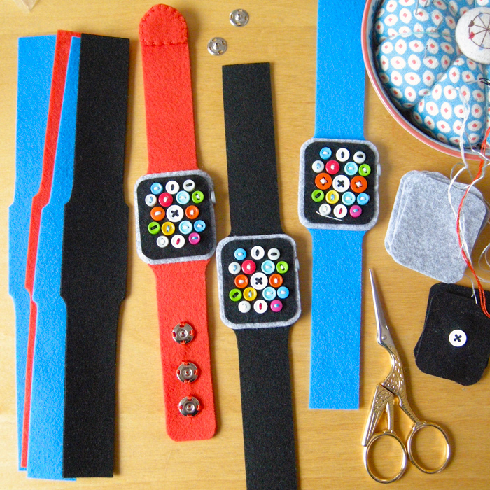apple watch apple watch sport felt handmade craft hine mizushima