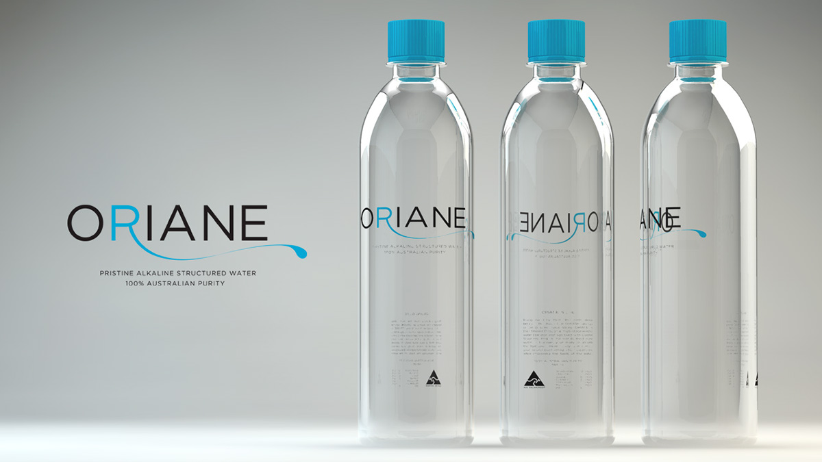 mineral water product design brand Logo Design label design package