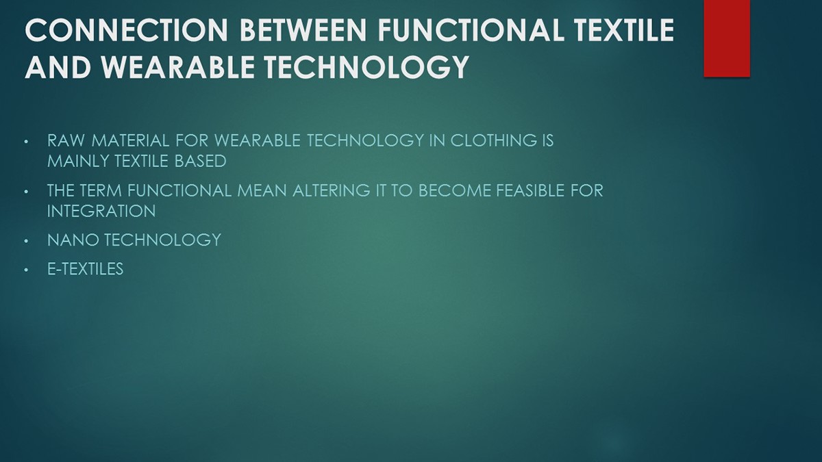 luxury wearables Technical Textiles functionaltextile