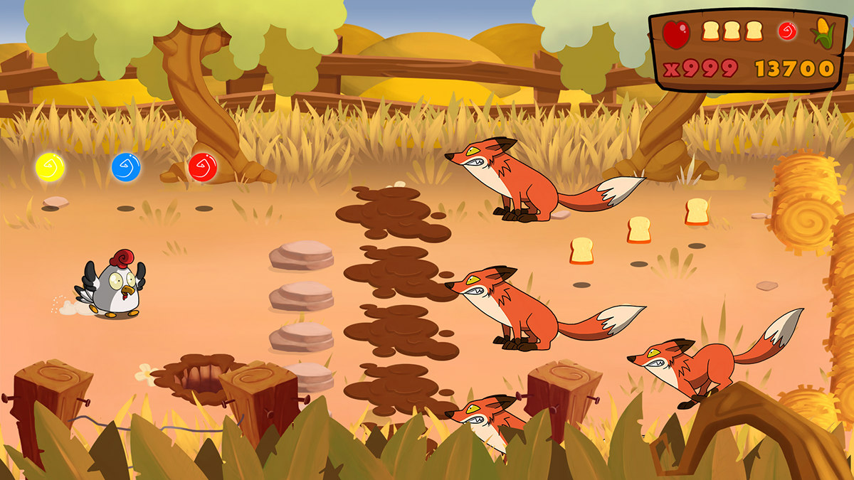 ronnie ios android Web Rooster chicken sergeant capon cute bantam small corn hay FOX mobile game