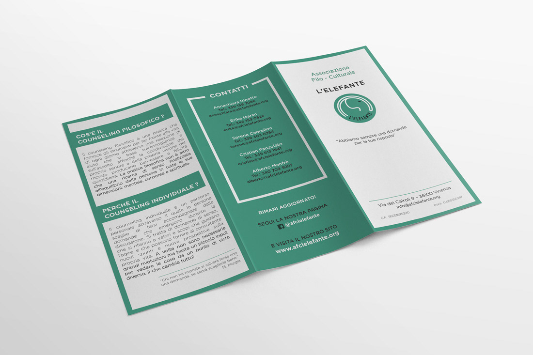 graphic design  Graphic Designer print brochure designer associazione product business card