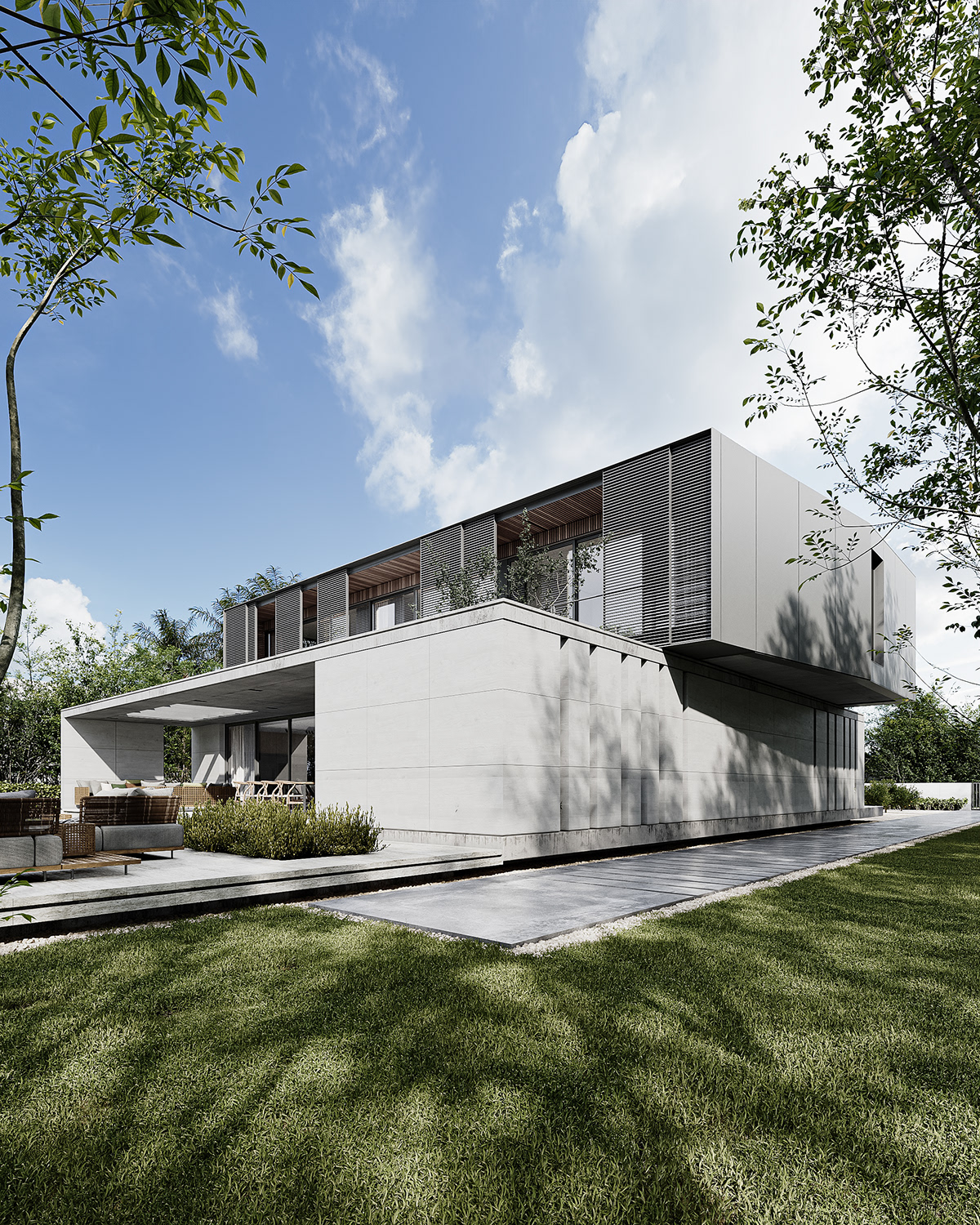 modernhouse minimalisthouse Minimalism homedesign architecture visualization modern corona render  moderhome modernhomedesign