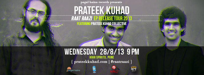 prateek kuhad Collective  Album cover indie acoustic ep India tour poster inlay