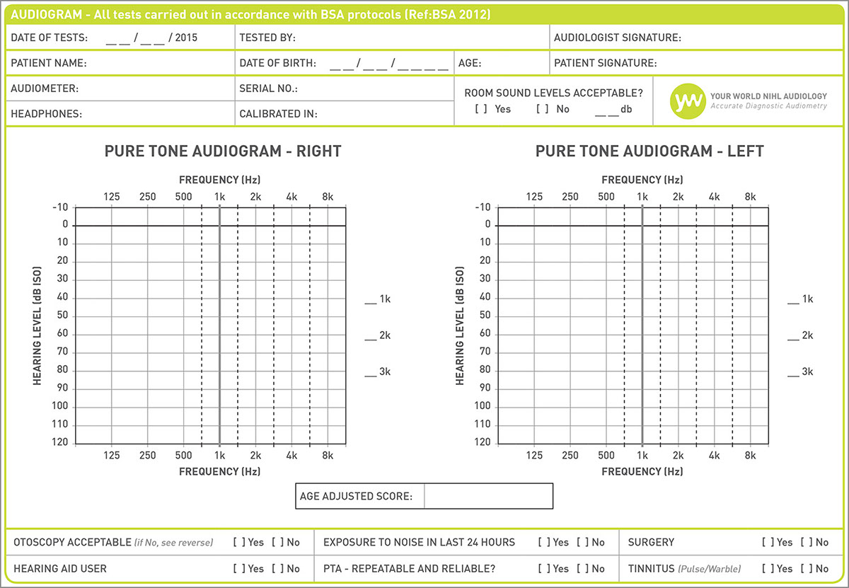 Design work for Your World Recruitment Group on Behance Within Blank Audiogram Template Download