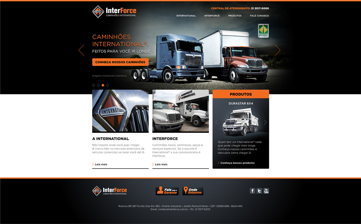Truck International Interforce Web site Durastar 9800i