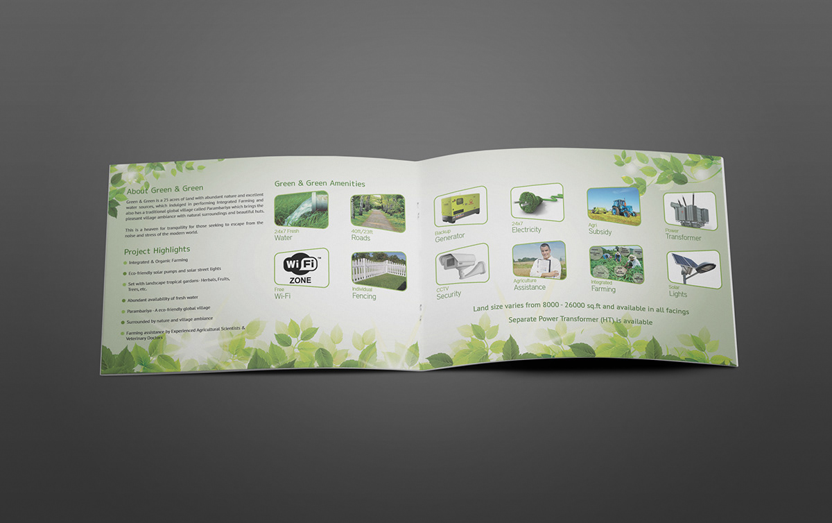 brochure Resorts agriculture lands parambariya Green & Green New Hi-Tech Group